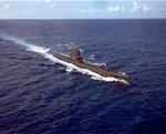 USS Rock underway, 1963