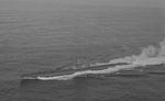 USS Rock underway, circa 1960s, photo 1 of 2