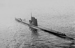 USS Rock underway, circa 1960s, photo 2 of 2