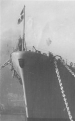 Bow of battleship Roma, date unknown