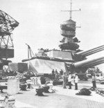 View aboard battleship Roma, 1942-1943