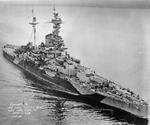 HMS Royal Sovereign underway off Philadelphia Navy Yard, Pennsylvania, United States, 14 Sep 1943