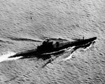 USS S-31 underway, probably off San Diego, California, United States, circa Aug 1943 to 1945