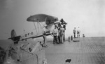 View on the flight deck of USS Saratoga, 1927-1928