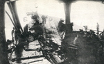 Damage sustained by Shokaku during the Battle of the Coral Sea, Kure, Japan, between 17 May and 27 Jun 1942