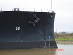 Bow of battleship Texas