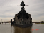 Bow of battleship Texas, 2007