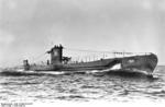 German submarine U-36 at sea, late 1936, photo 1 of 3