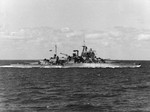 HMS Valiant underway at sea, 1939-1945