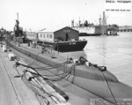USS Wahoo at Mare Island Navy Yard, Vallejo, California, United States, 16 Jul 1943, photo 2 of 2
