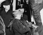 Mrs. A. D. Denny christening submarine Whale, Mare Island Navy Yard, Vallejo, California, United States, 14 Mar 1942