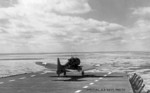 SBD Dauntless aircraft flying above USS Wolverine, Lake Michigan, United States, 1940s