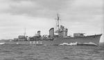 Destroyer Yukikaze underway, Dec 1939