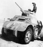 Italian AB 41 armored car in North Africa, date unknown