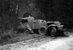 Wrecked BA-10 armored car, date unknown