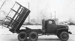 Factory photo of GMC CCKW 2 1/2-ton 6x6 closed cab short wheel base dump truck, Pontiac, Michigan, United States, 1941
