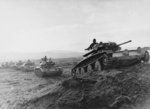 Covenanter and Crusader tanks of Polish 1st Armored Division in Britain, 1944