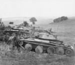 Cruiser Mk V Covenanter III tanks of British 9th Queen