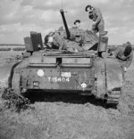 Cruiser Mk V Covenanter III tank of British 9th Armoured Division undergoing engine maintenance in the field, Guisborough, Yorkshire, England, United Kingdom, 29 Aug 1941