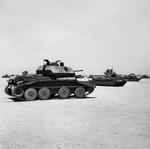 Cruiser Mk IV tank and Infantry Mk II Matilda tank at a depot in Egypt, 5 Sep 1941