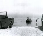 Ford GPA amphibious Jeep with capstan winch and rope, date unknown
