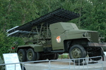 BM-13N Katyusha rocket launcher on a Studebaker US6 chassis on display at Museum of the Great Patriotic War, Moscow, Russia, 14 Jul 2006