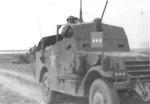 George Patton in his modified M3A1 Scout Car, circa 1943, photo 1 of 2