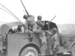 George Patton in his modified M3A1 Scout Car, circa 1943, photo 2 of 2