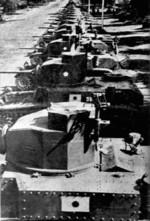 Captured M3 Stuart tanks with Japanese markings, date unknown