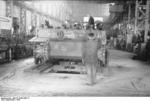 Tiger I heavy tanks being built in a factory in Germany, 1944, photo 02 of 16