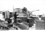 German tankers loading ammunition into a Tiger I heavy tank, Russia, Jan-Feb 1944