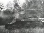 German Army SdKfz. 232 vehicle in the Ardennes Forest, France, May 1940; still from US War Department film 
