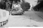 Camouflaged Sturmpanzer assault gun, Rome, Italy, 1944