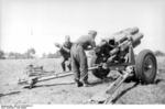 German troops exercising with a 15 cm NbW 41 rocket launcher, Soviet Union, fall 1943, photo 1 of 3