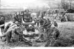 German 21 cm Mrs 18 heavy howitzer at Bodø, Norway, fall 1943, photo 1 of 3