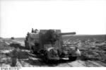 German 8.8 cm FlaK gun being towed during the First Battle of El Alamein, Egypt, Jul 1942