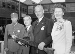 Chinese representatives visiting a Bren gun factory in Canada, 1940s