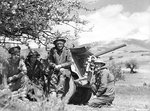 2 pounder gun of Australian 1st Anti-Tank Regiment and its crew near Vevi, northern Greece, 13 Apr 1941