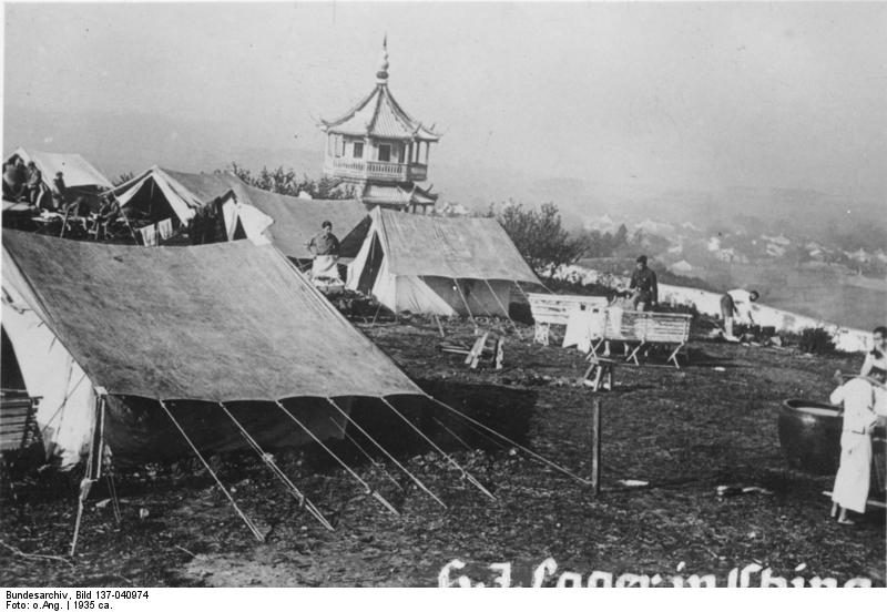 Hitler Youth camp in Wuxi, Jiangsu, China, circa 1935