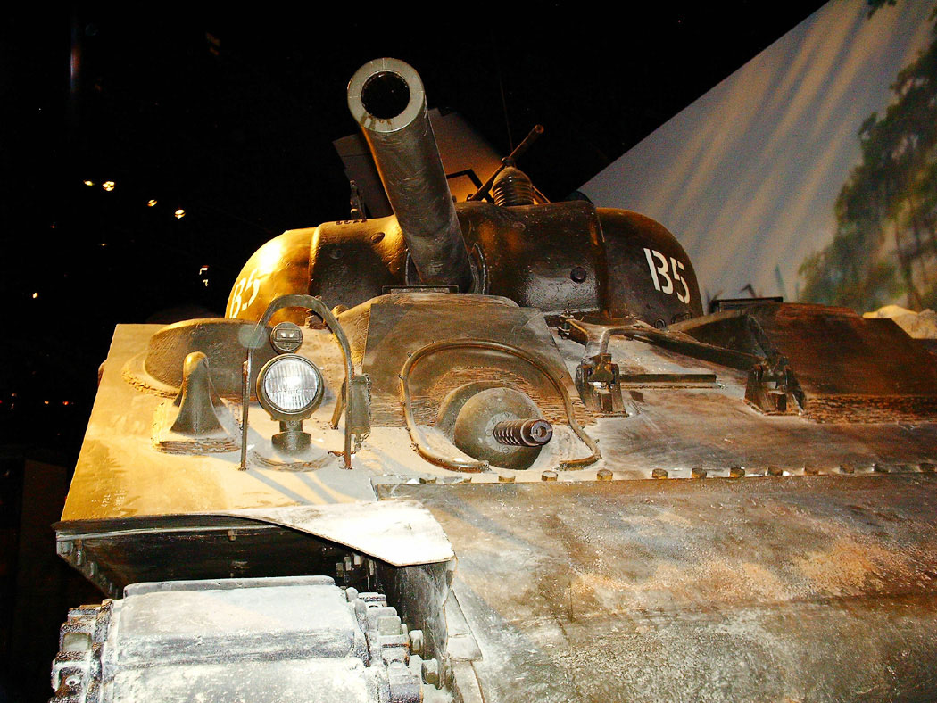 M4 Sherman tank on display at the National Museum of the Marine Corps, Quantico, Virginia, United States, 15 Jan 2007, photo 2 of 2