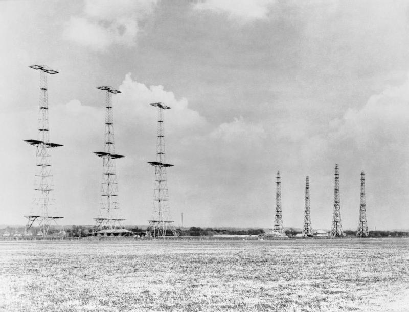 AMES Type 1 CH East Coast 'Chain Home' radar installations at Poling, Sussex, England, United Kingdom, 1945