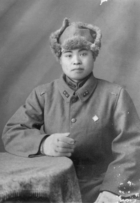 Portrait of a Japanese Army Private 1st Class in winter clothing, circa 1940s
