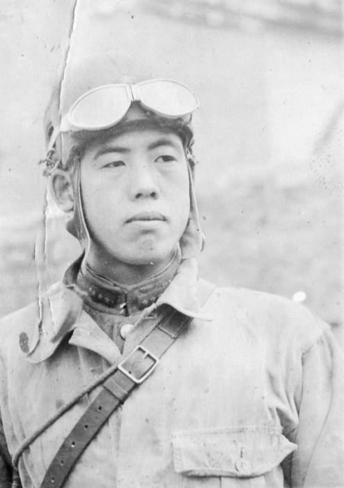 Portrait of a Japanese Army tanker with the rank of superior private, circa 1940s