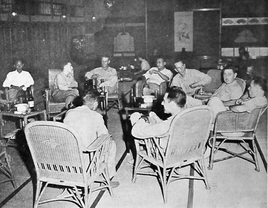USMC Colonel A. D. Cooley and others in Taiwan, 5 Sep 1945