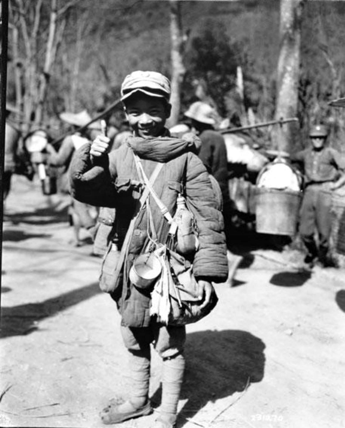 13-year-old Chinese military laborer Chen Youli, Burma, 1944