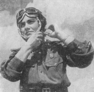 Azerbaijani pilot Zuleykha Mamedova of the Soviet Air Force, circa 1940s