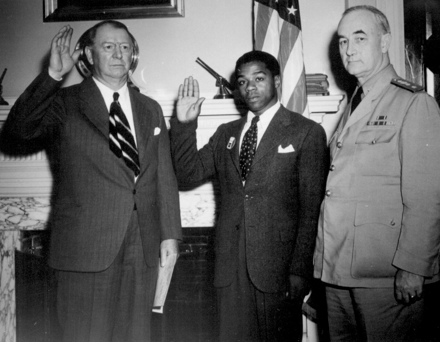 William Baldwin, first US Navy Navy African-American recruit for General Service, 2 Jun 1942