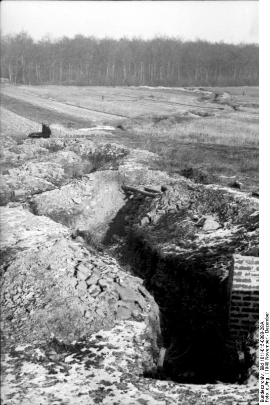 Trench in France, Nov-Dec 1940