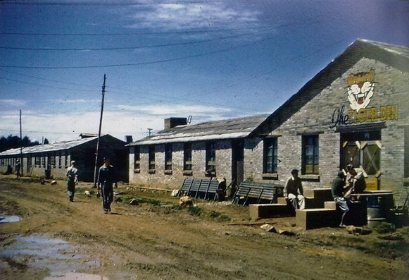 Buildings occupied by American 'Flying Tigers' airmen, Kunming, Yunnan Province, China, circa 1944, photo 1 of 2