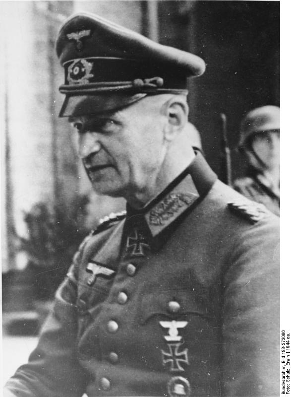 German Army Colonel General Johannes Blaskowitz, circa 1944
